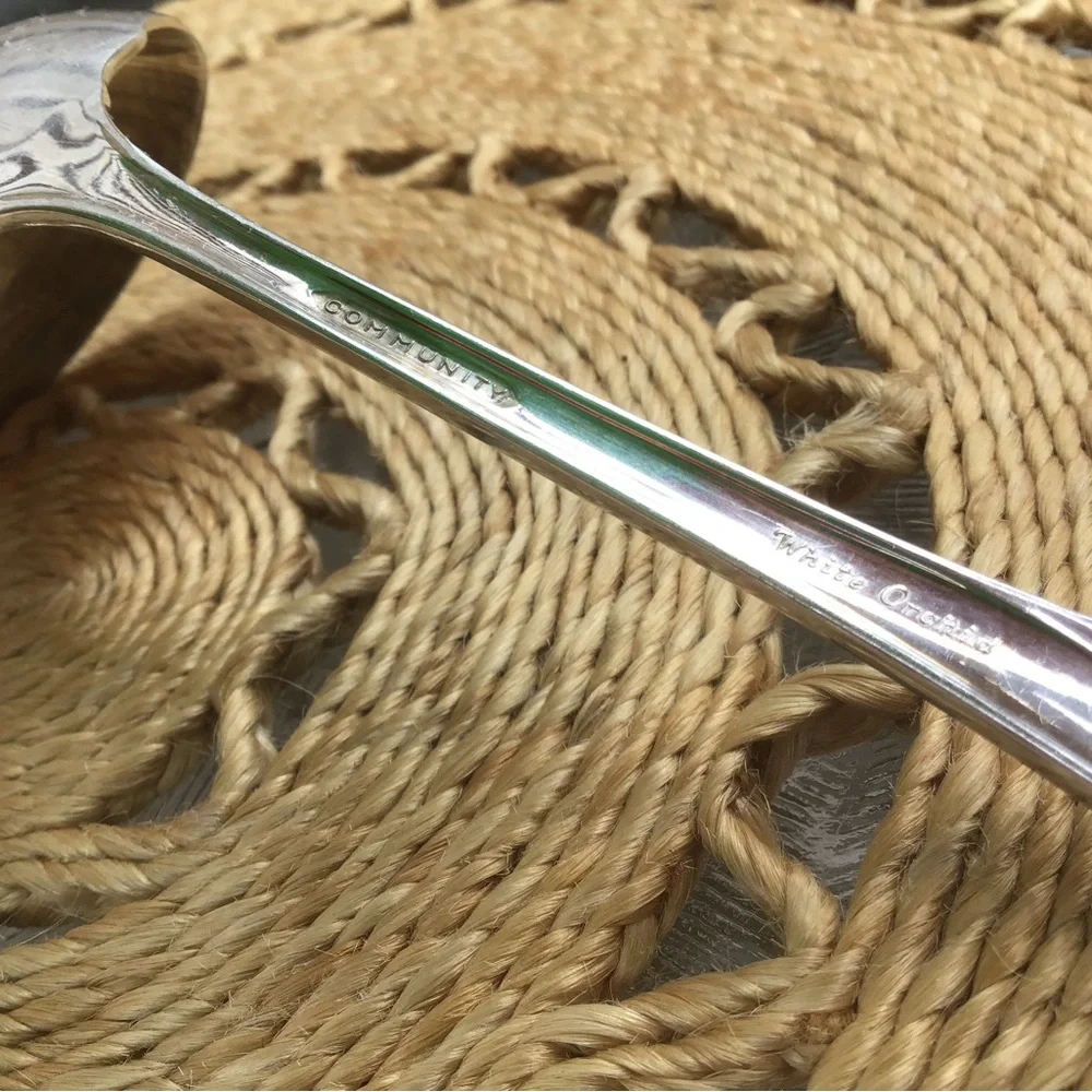 VTG “Oneida Community White Orchid” Silver Plated Spoons (3)